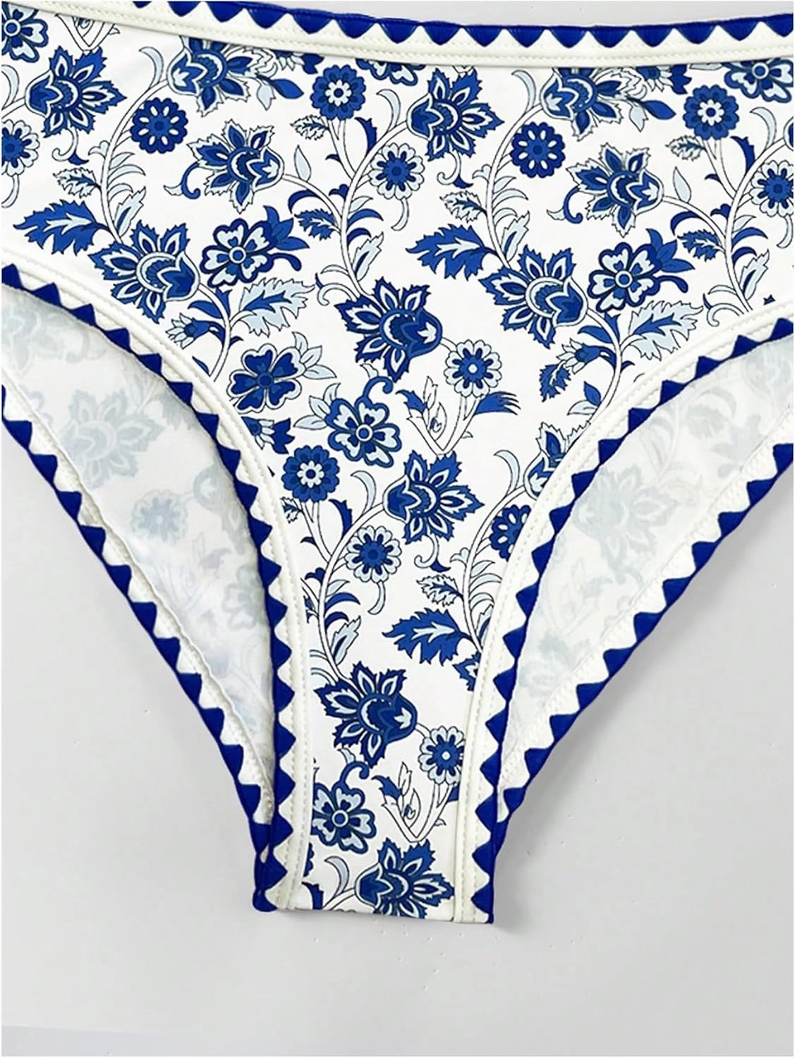 Women's 2 Piece Floral Print Bikini Set Y2K Tankini Set Boho High Waist Swimsuit Full Coverage Bathing Suit Beachwear