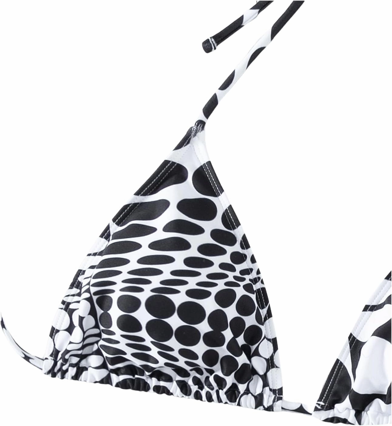 Women's 4 Piece Swimsuits Halter Triangle Bikini Sets Bathing Suit with Mesh Cover Up Skirt & Bandana