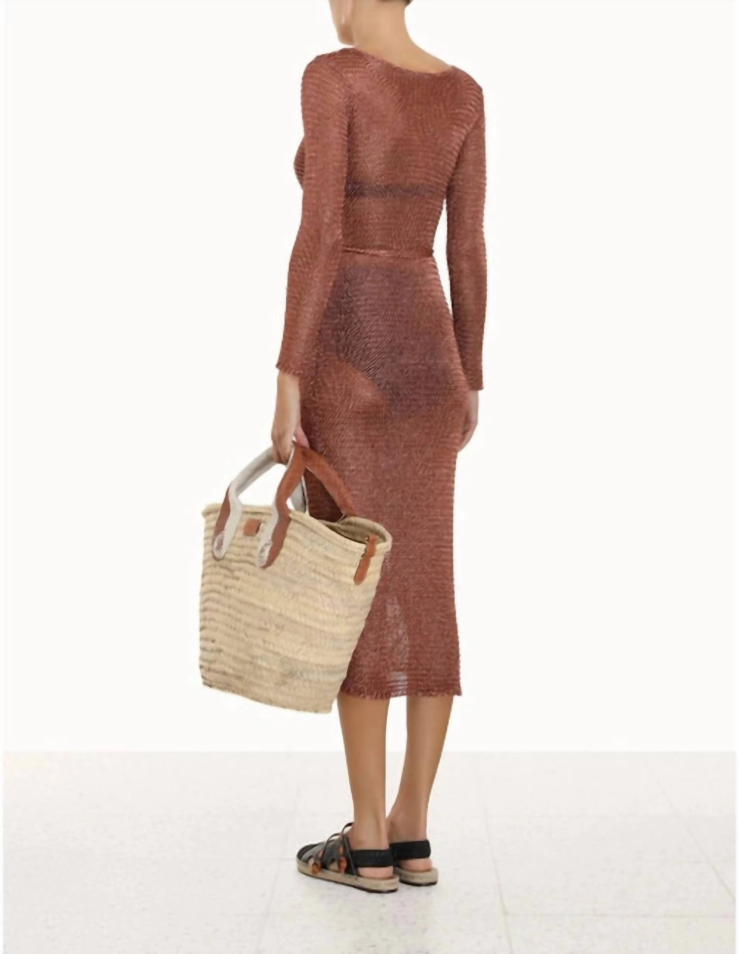Women's Anneke Lurex Knit Dress In Matte Rose