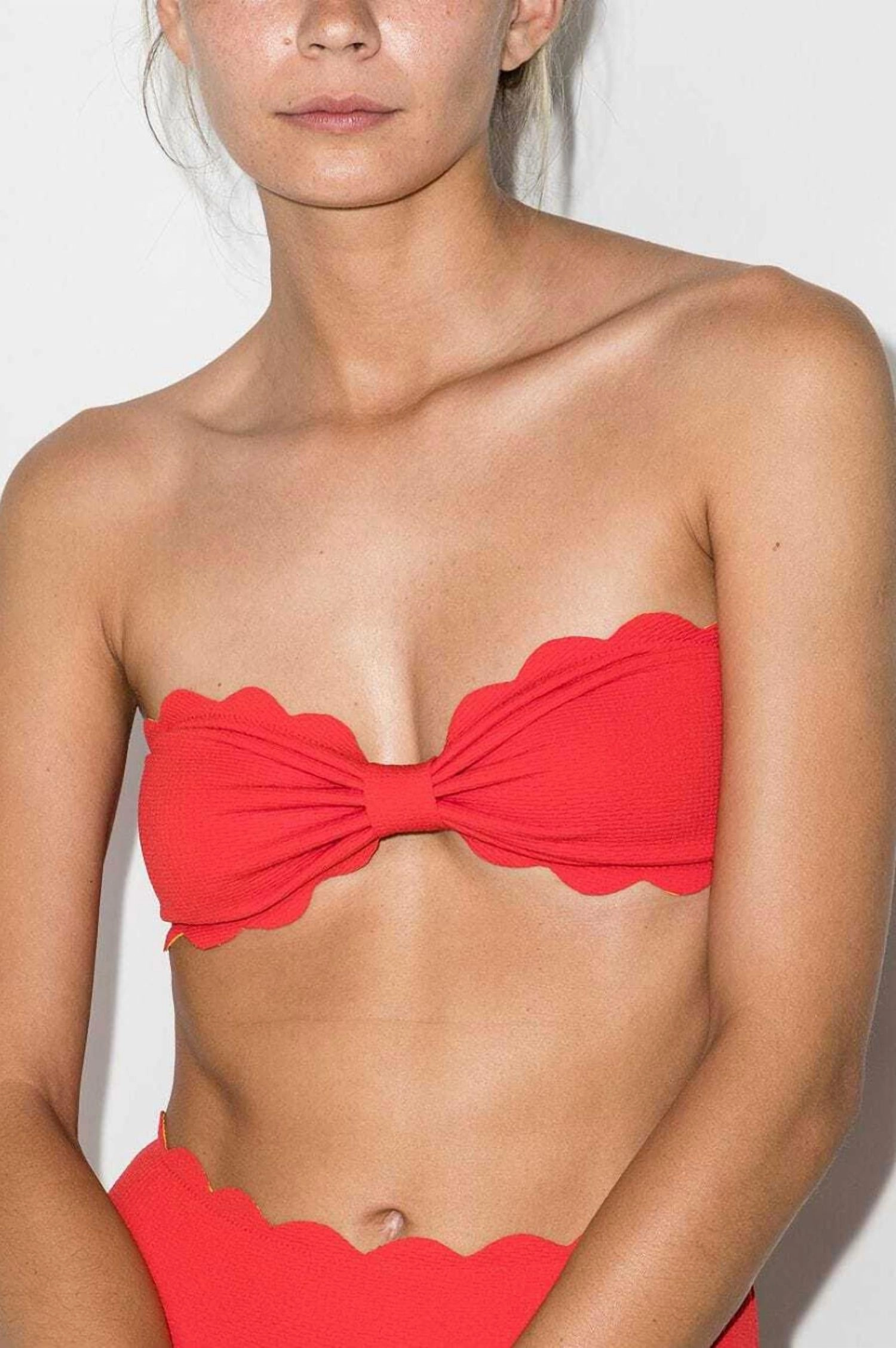 Women's Antibes Bikini Top In Poppy Red