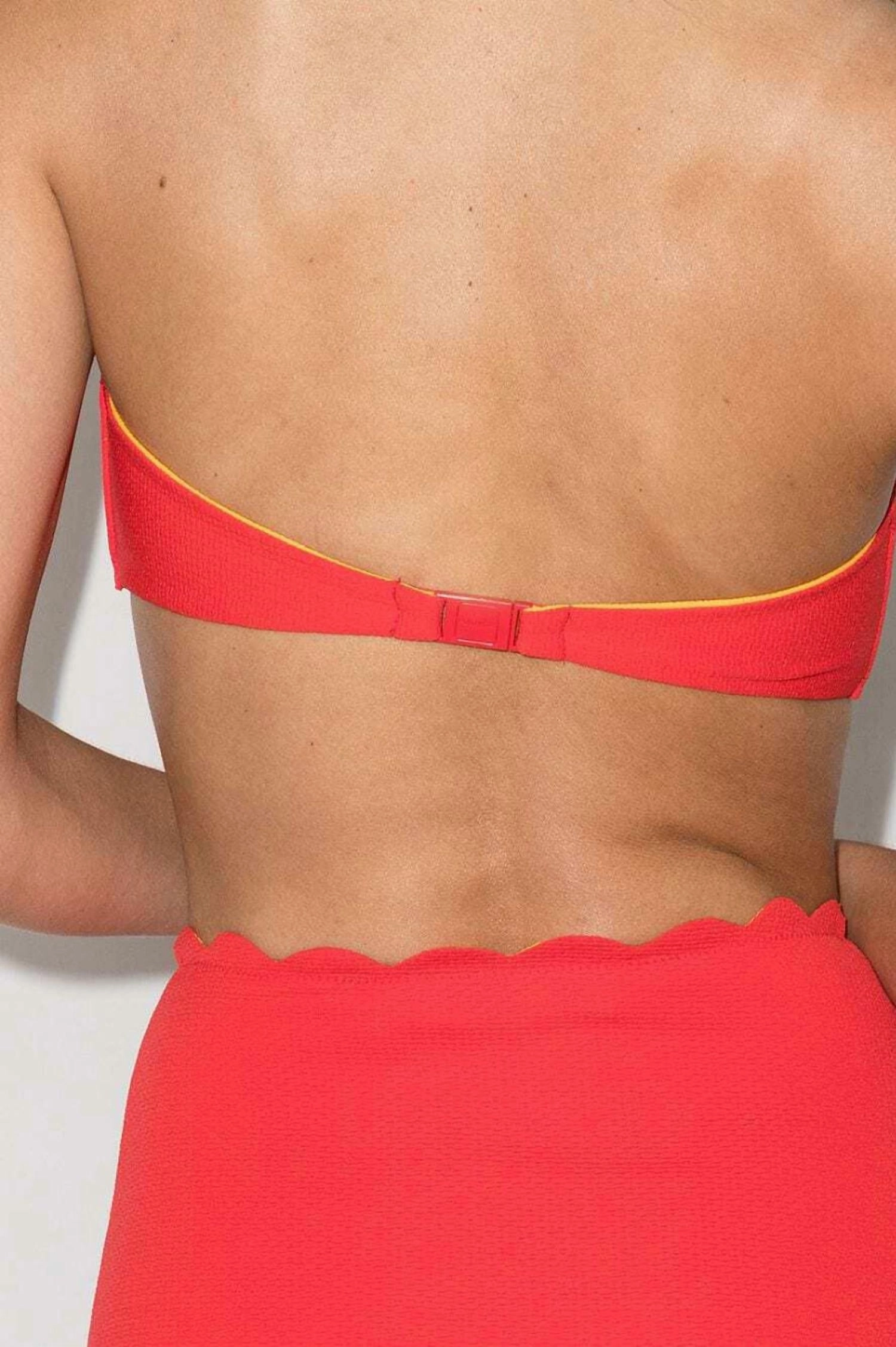Women's Antibes Bikini Top In Poppy Red