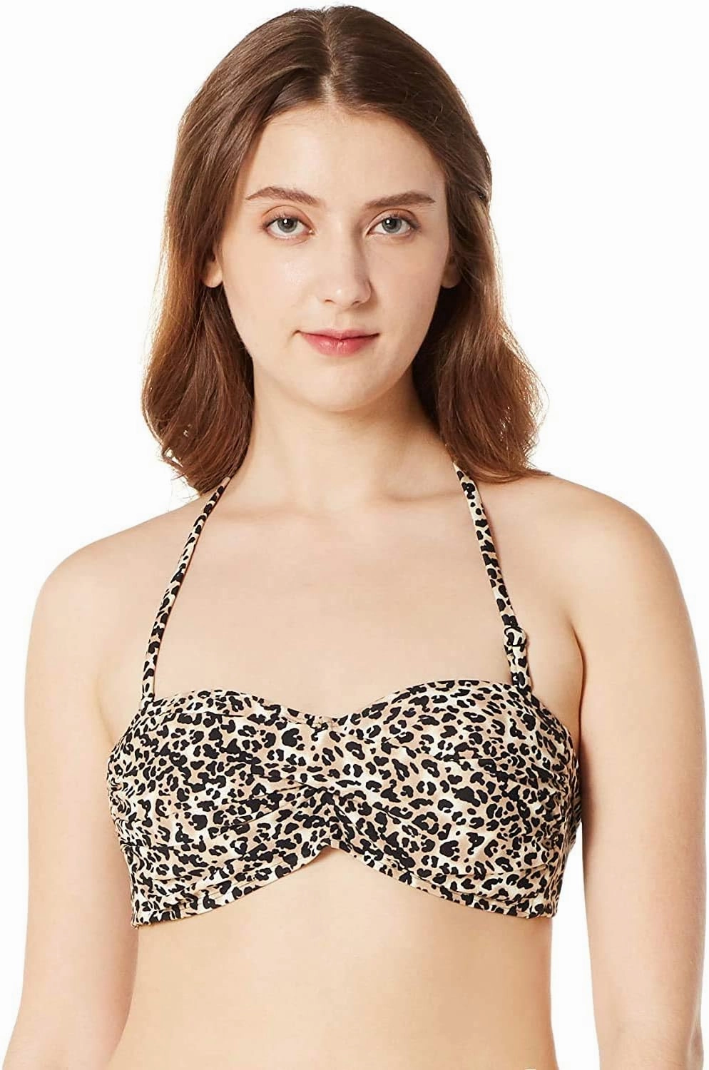 Women's Bandeau Bikini Top Strapless Tie Back Bathing Suit Top