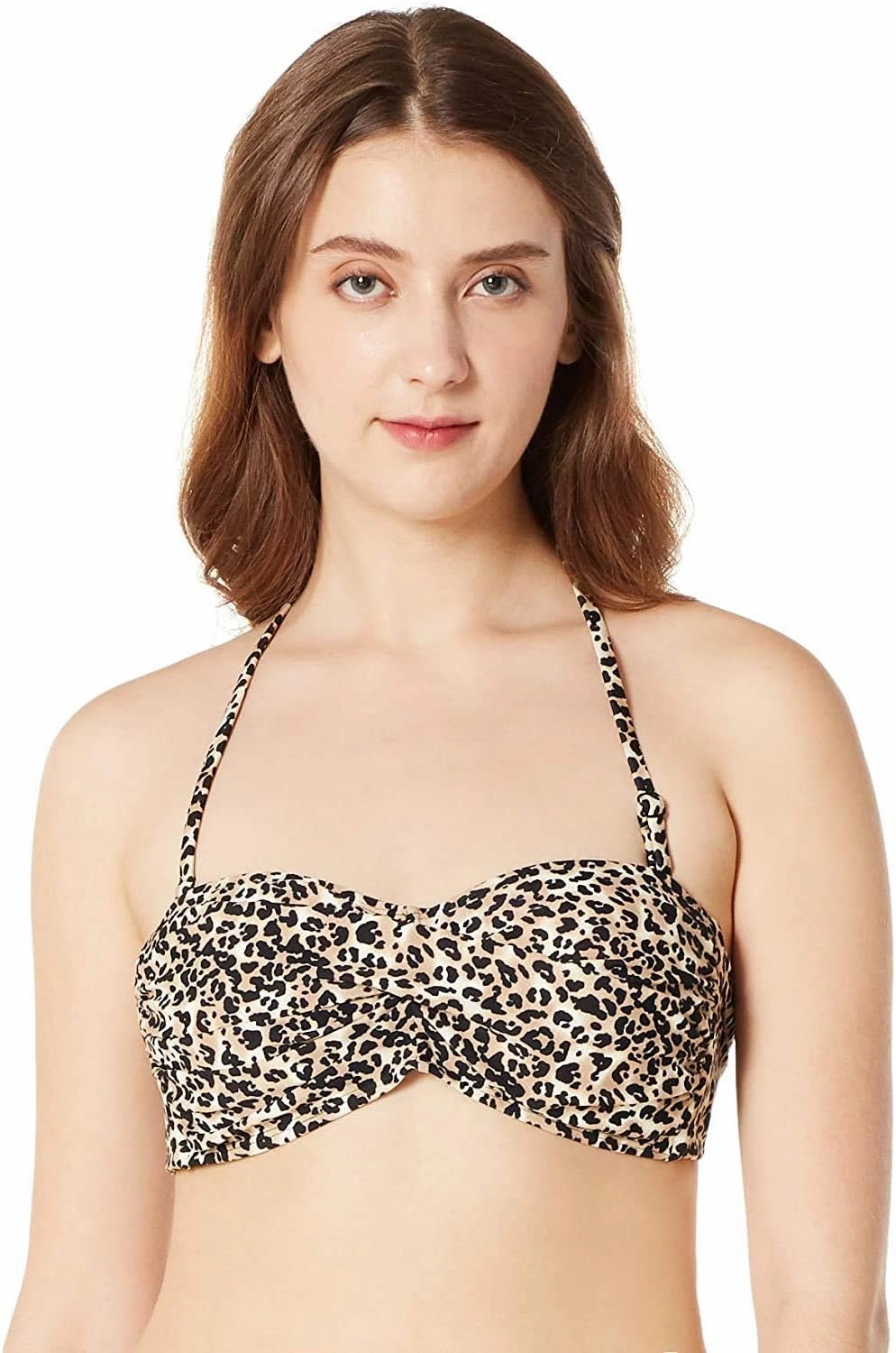 Women's Bandeau Bikini Top Strapless Tie Back Bathing Suit Top