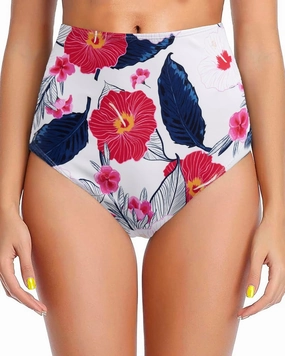 Women's Black High Waisted Bikini Bottom Full Coverage Bathing Suit Swim Bottoms Tummy Control Swimsuit Shorts