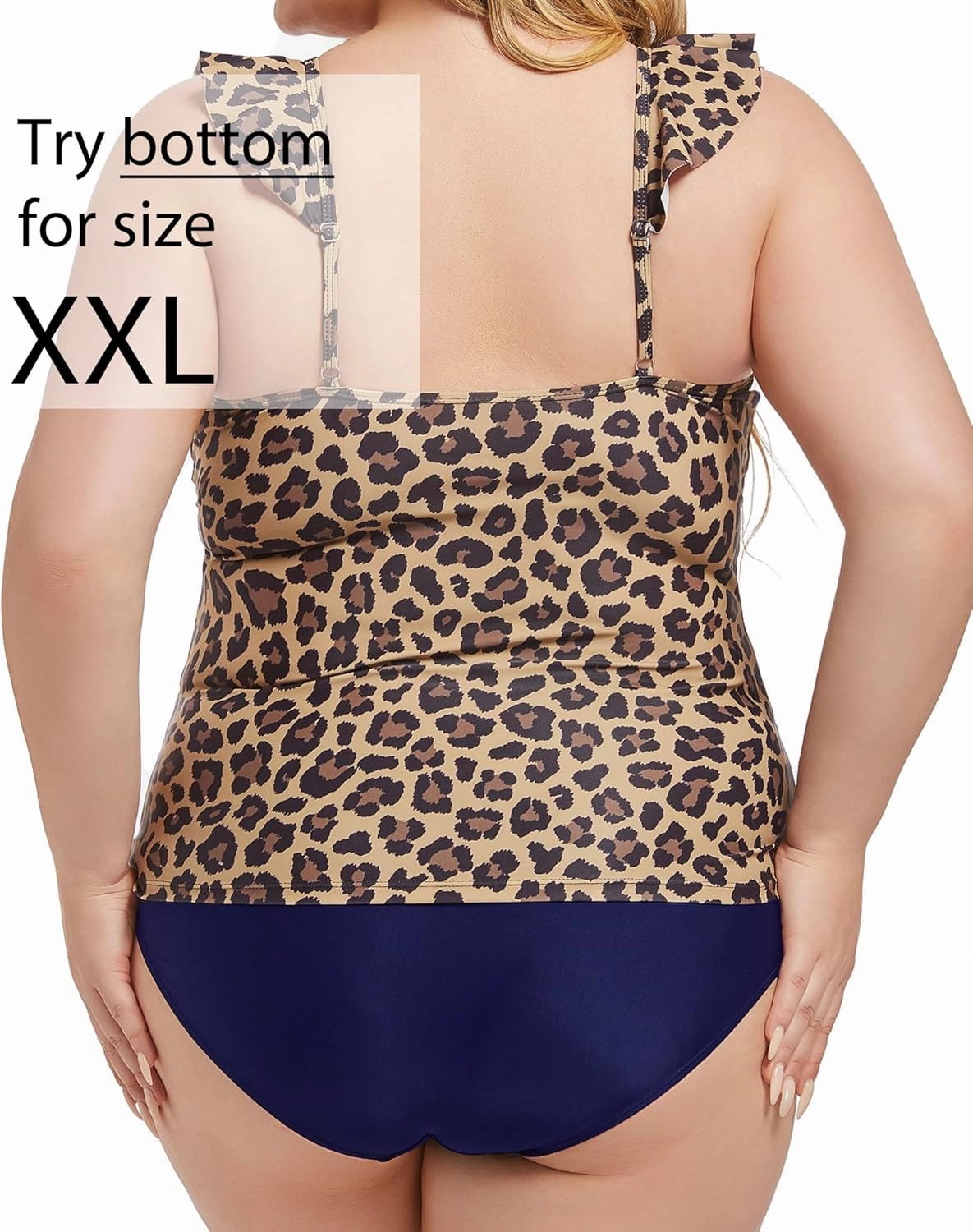 Women's Black High Waisted Bikini Bottom Full Coverage Bathing Suit Swim Bottoms Tummy Control Swimsuit Shorts