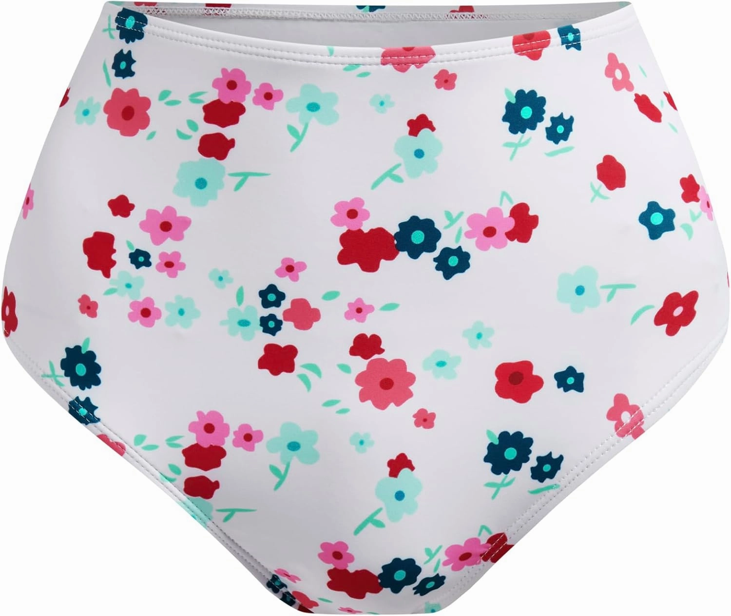 Women's Black High Waisted Bikini Bottom Full Coverage Bathing Suit Swim Bottoms Tummy Control Swimsuit Shorts