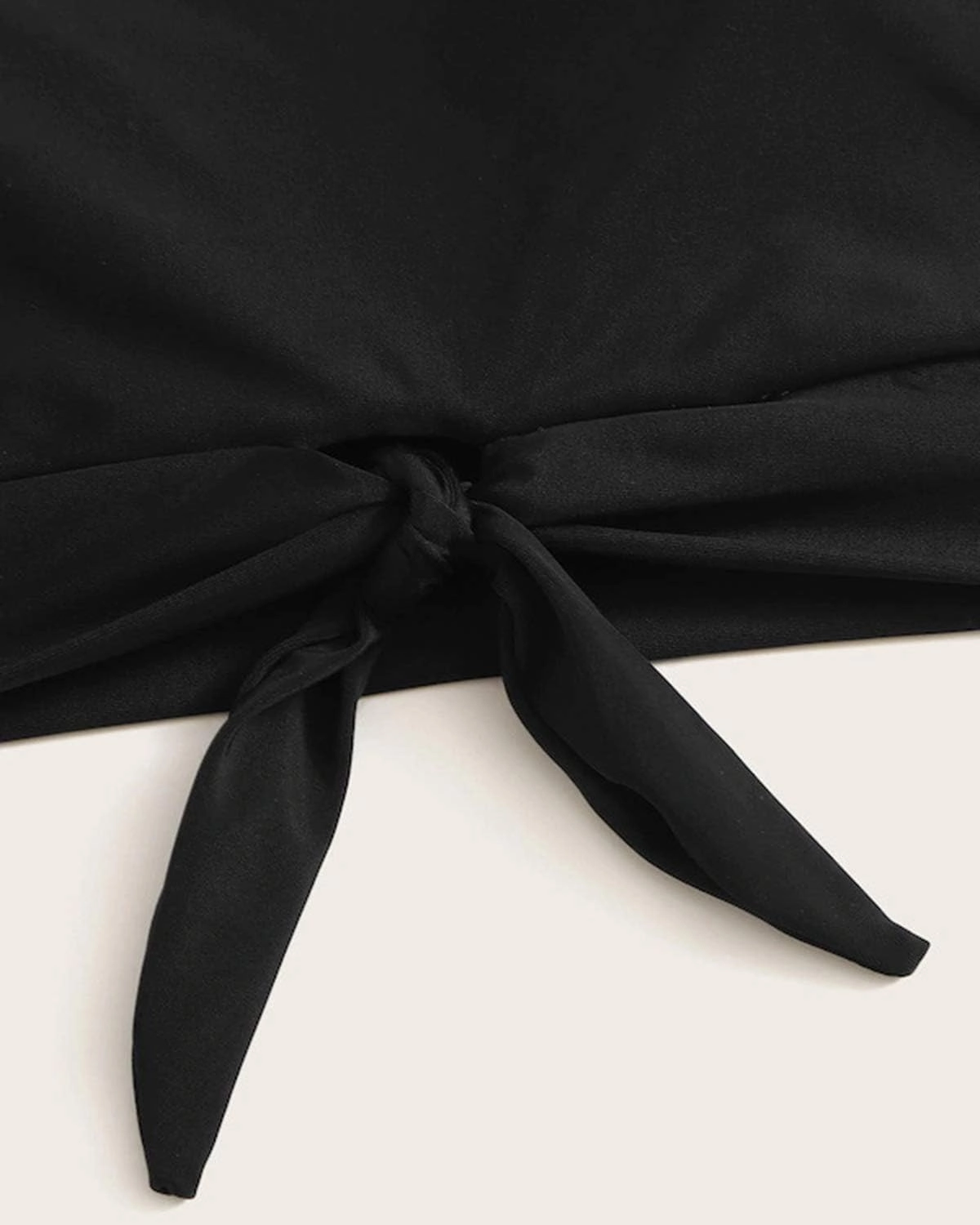 Women's Cut Out Tie Knot Front Scoop High Neck Tank Crop Top Bikini Swimsuit Top Only