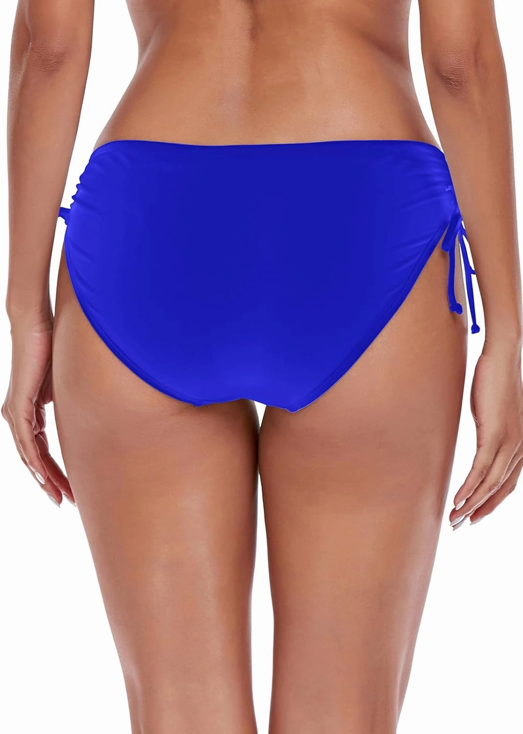 Women's Drawstring Bikini Bottoms Full Coverage Low Waisted Swim Bottom