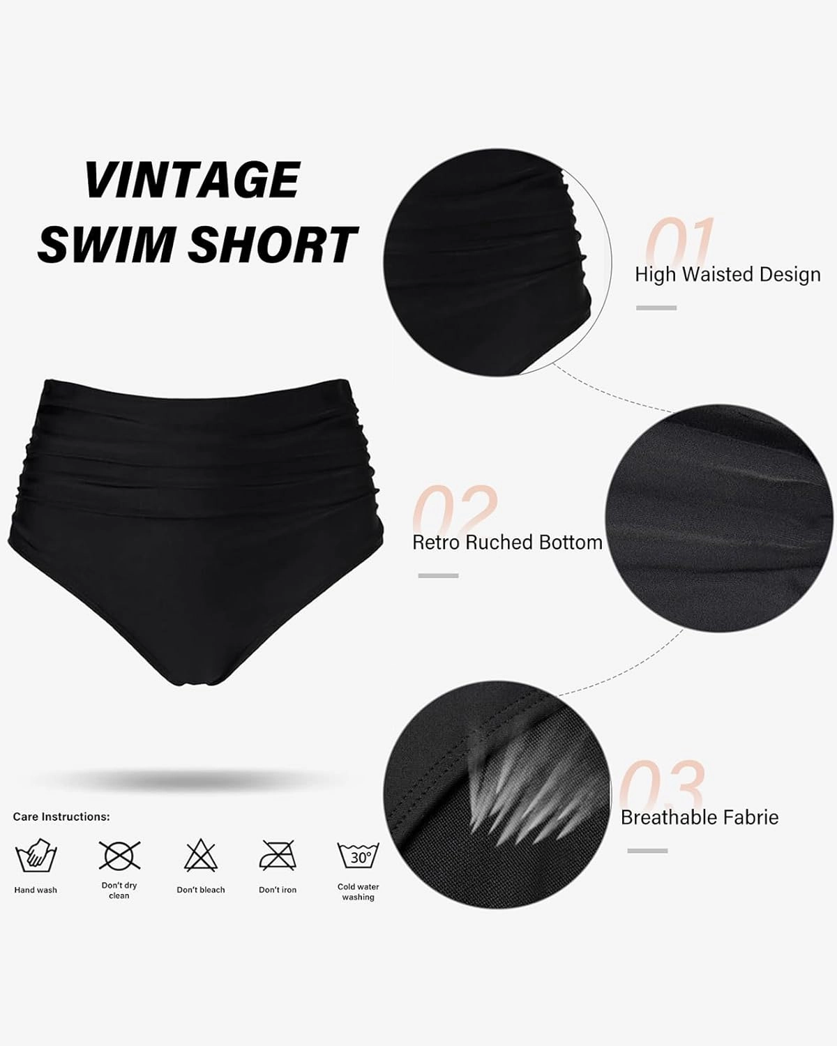 Women's High Waisted Bikini Set Large Bust Supportive Crossover Back V-Neck Two-Piece Swimsuit Bathing Suits