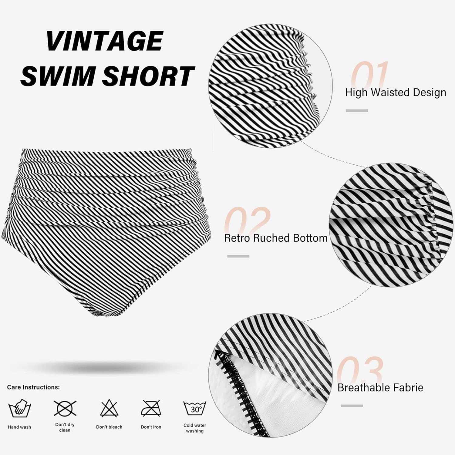 Women's High Waisted Bikini Set Push Up V Neck Ruched Bottom Stylish Two Piece Swimsuit Bathing Suit