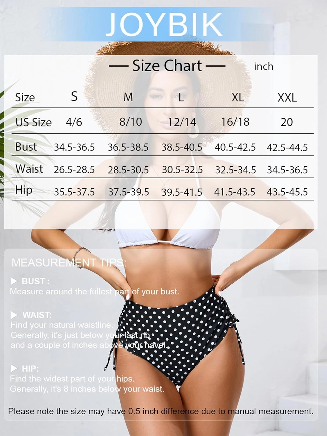 Women's High Waisted Full Coverage Cheeky Bikini Bottoms Tummy Control Adjustable Dtawstring Swim Bottoms