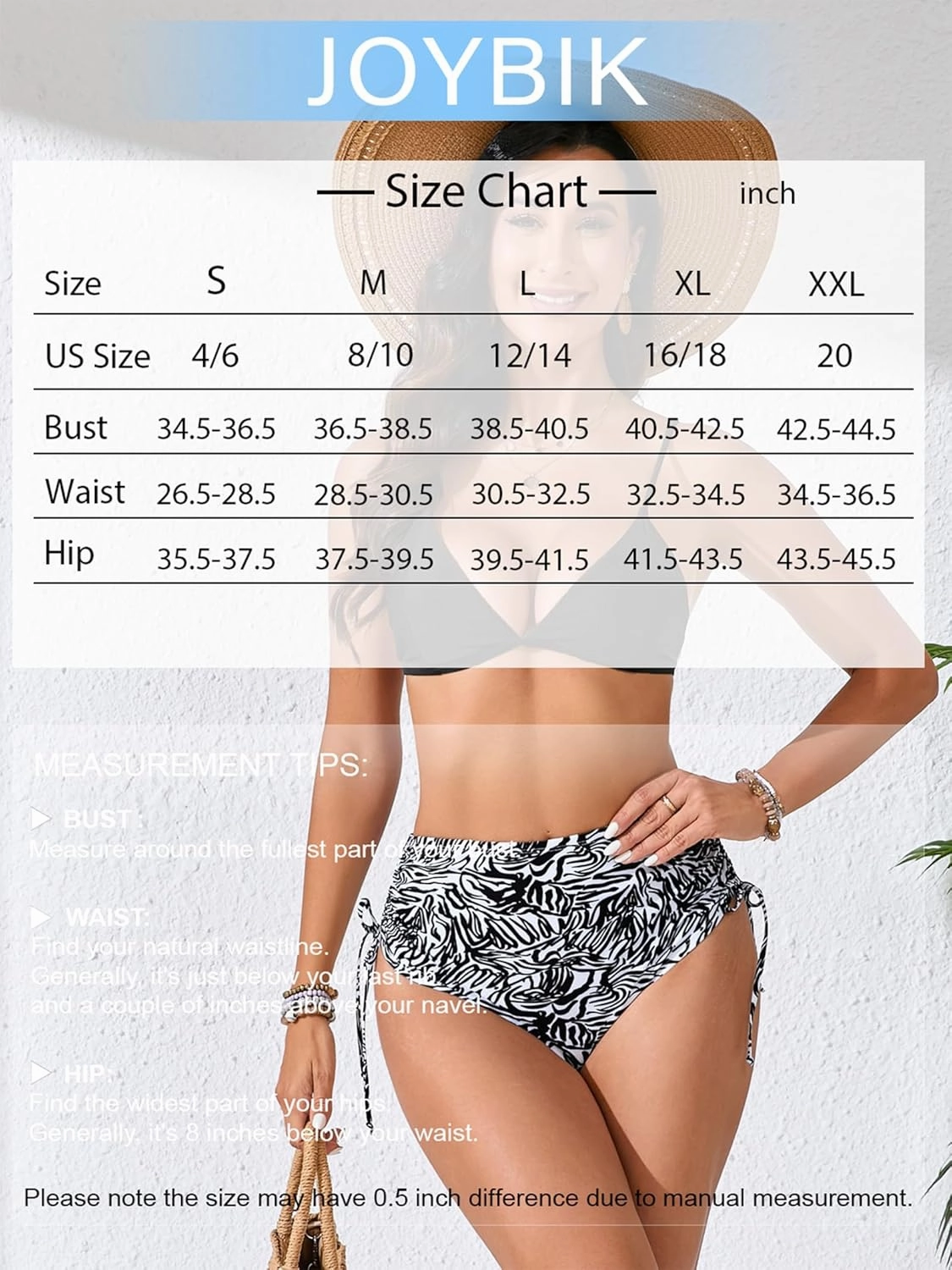 Women's High Waisted Full Coverage Cheeky Bikini Bottoms Tummy Control Adjustable Dtawstring Swim Bottoms