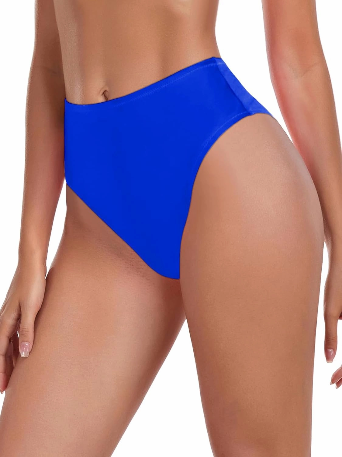 Women's High Waisted High Cut Thong Bikini Bottom