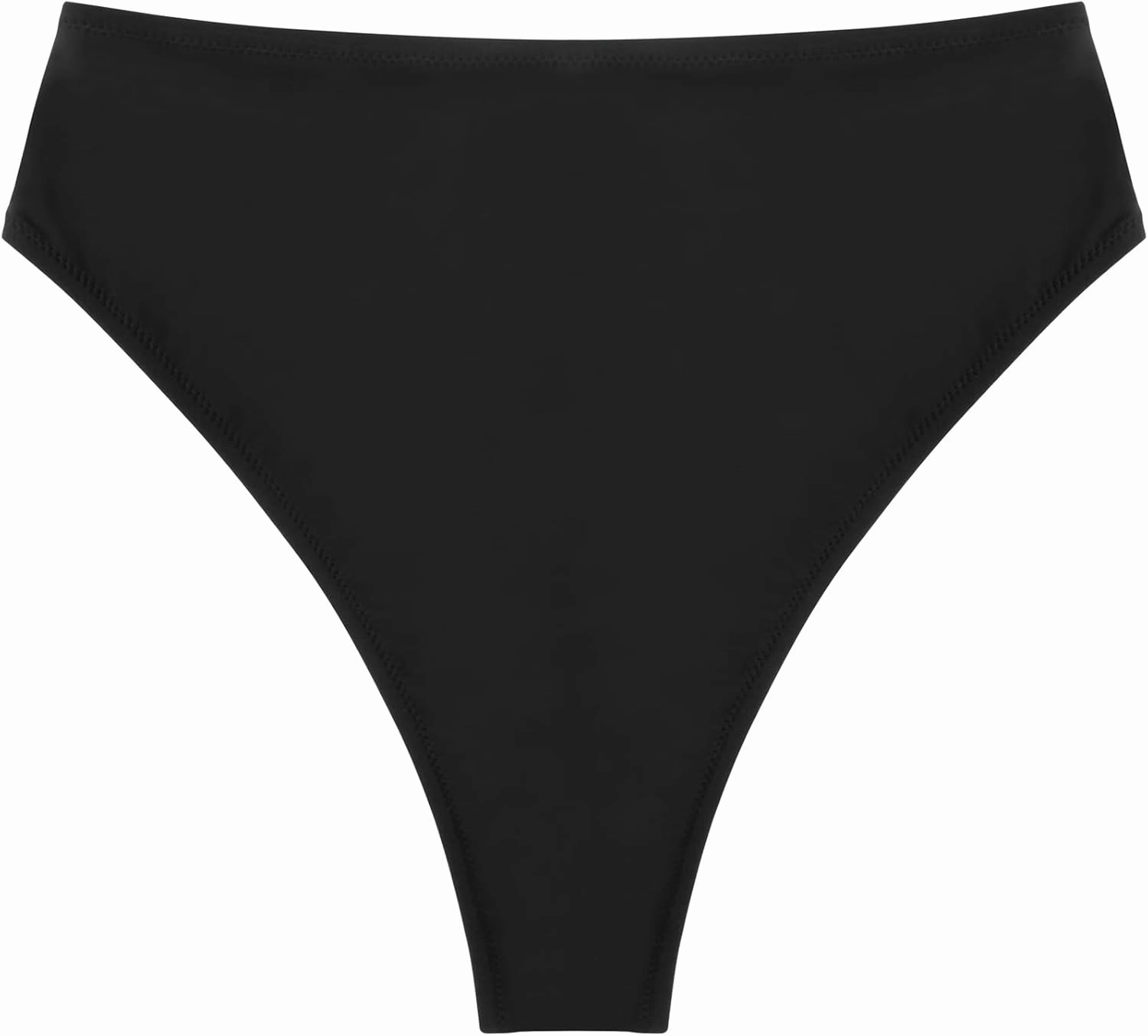 Women's High Waisted High Cut Thong Bikini Bottom
