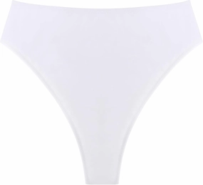 Women's High Waisted High Cut Thong Bikini Bottom