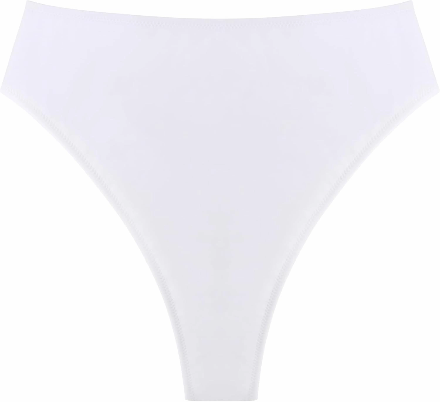 Women's High Waisted High Cut Thong Bikini Bottom