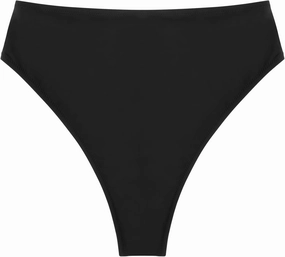 Women's High Waisted High Cut Thong Bikini Bottom