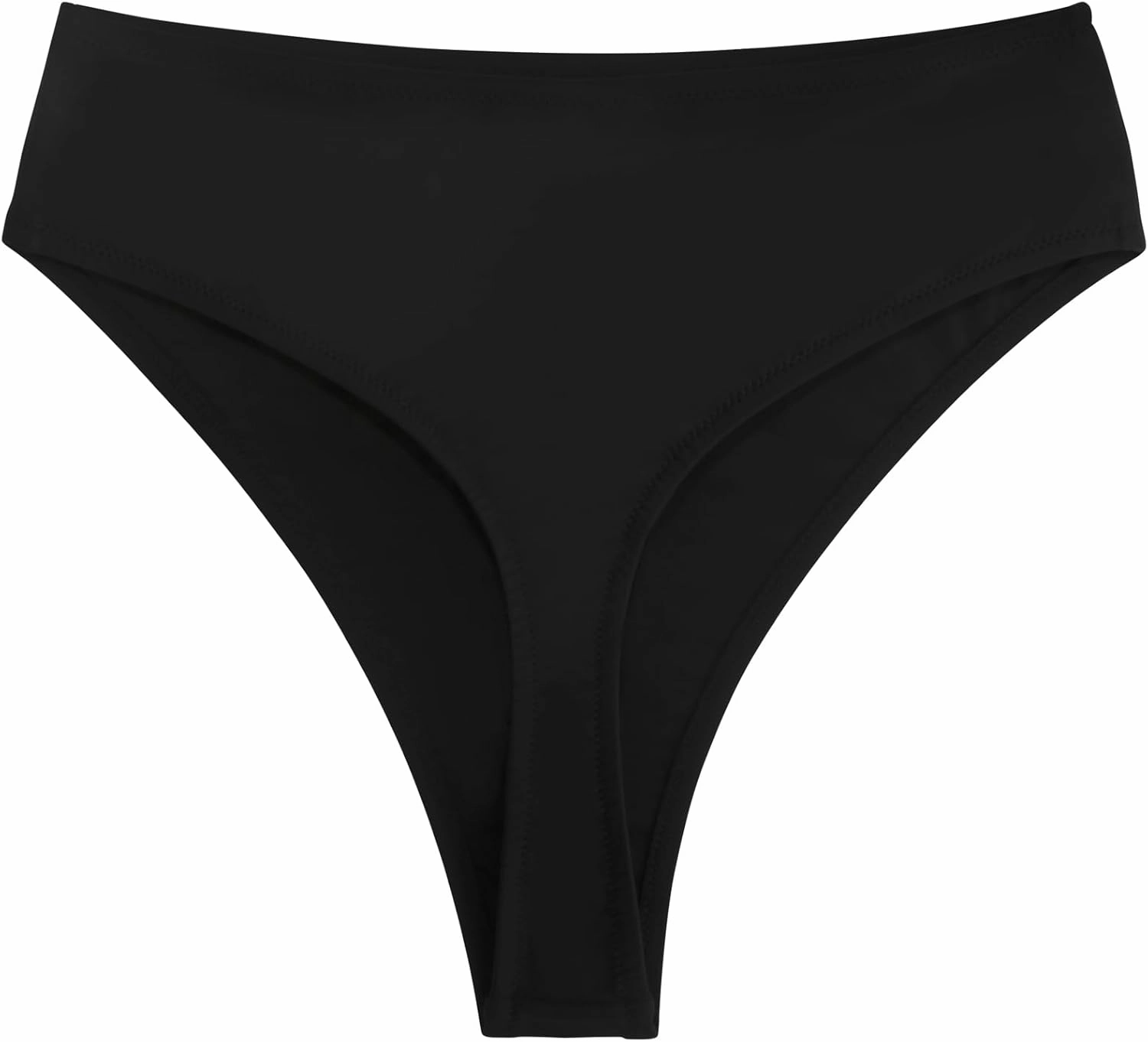Women's High Waisted High Cut Thong Bikini Bottom