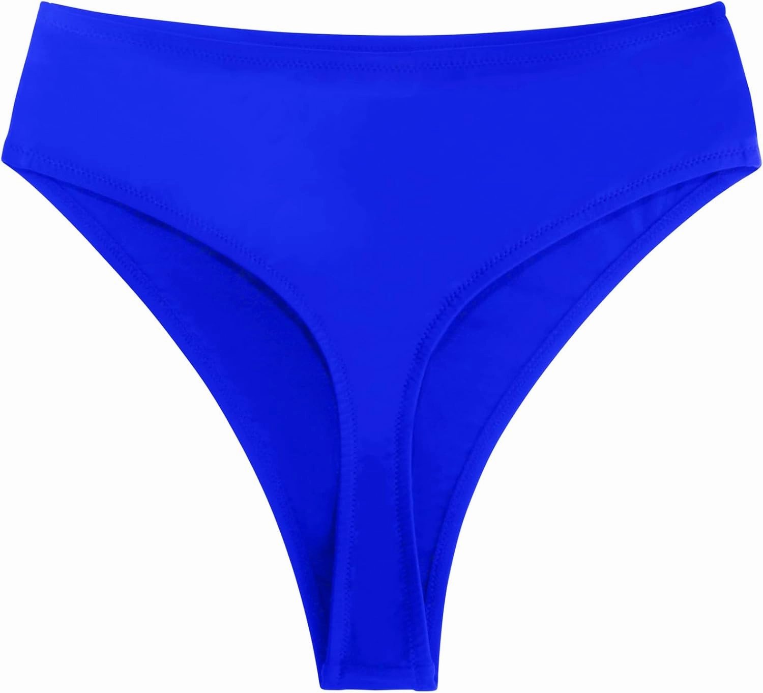 Women's High Waisted High Cut Thong Bikini Bottom