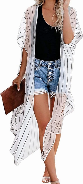 Women's Kimono Swimsuit Coverups Summer Beach Casual Loose Cardigans for Swimwear