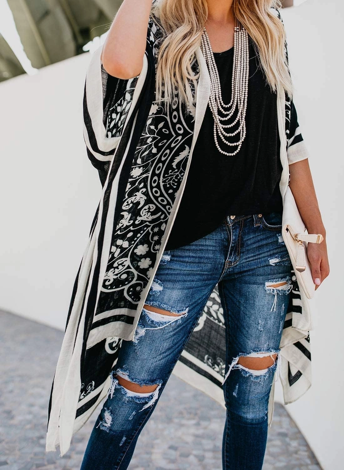 Women's Kimono Swimsuit Coverups Summer Beach Casual Loose Cardigans for Swimwear