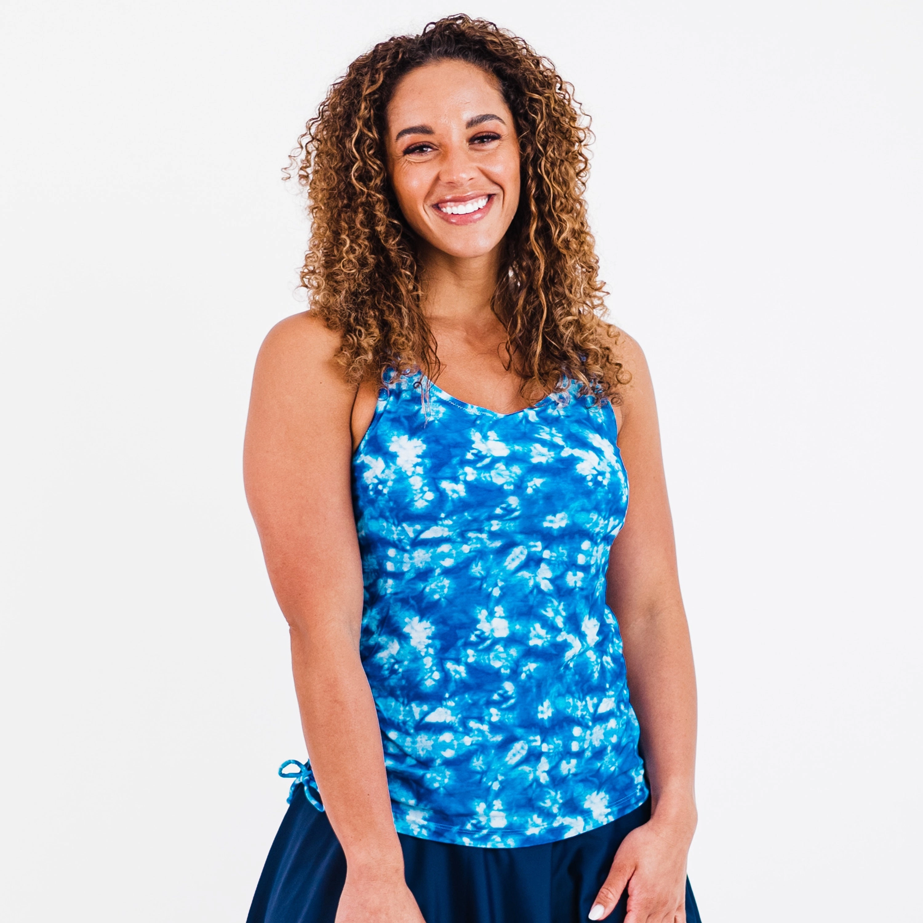 Women's Maya Tankini Swim Top With Built-in Bra - Patterns