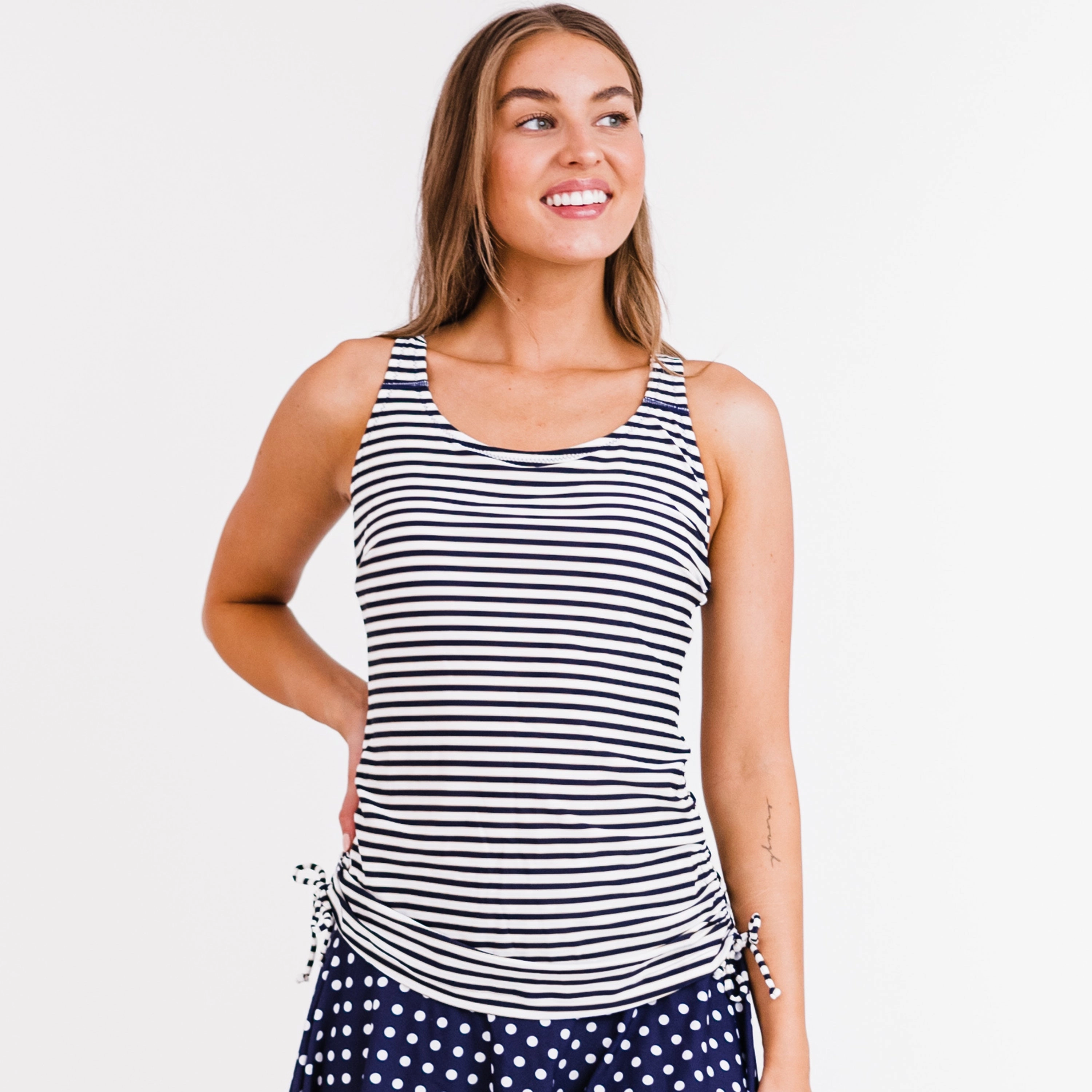 Women's Maya Tankini Swim Top With Built-in Bra - Patterns
