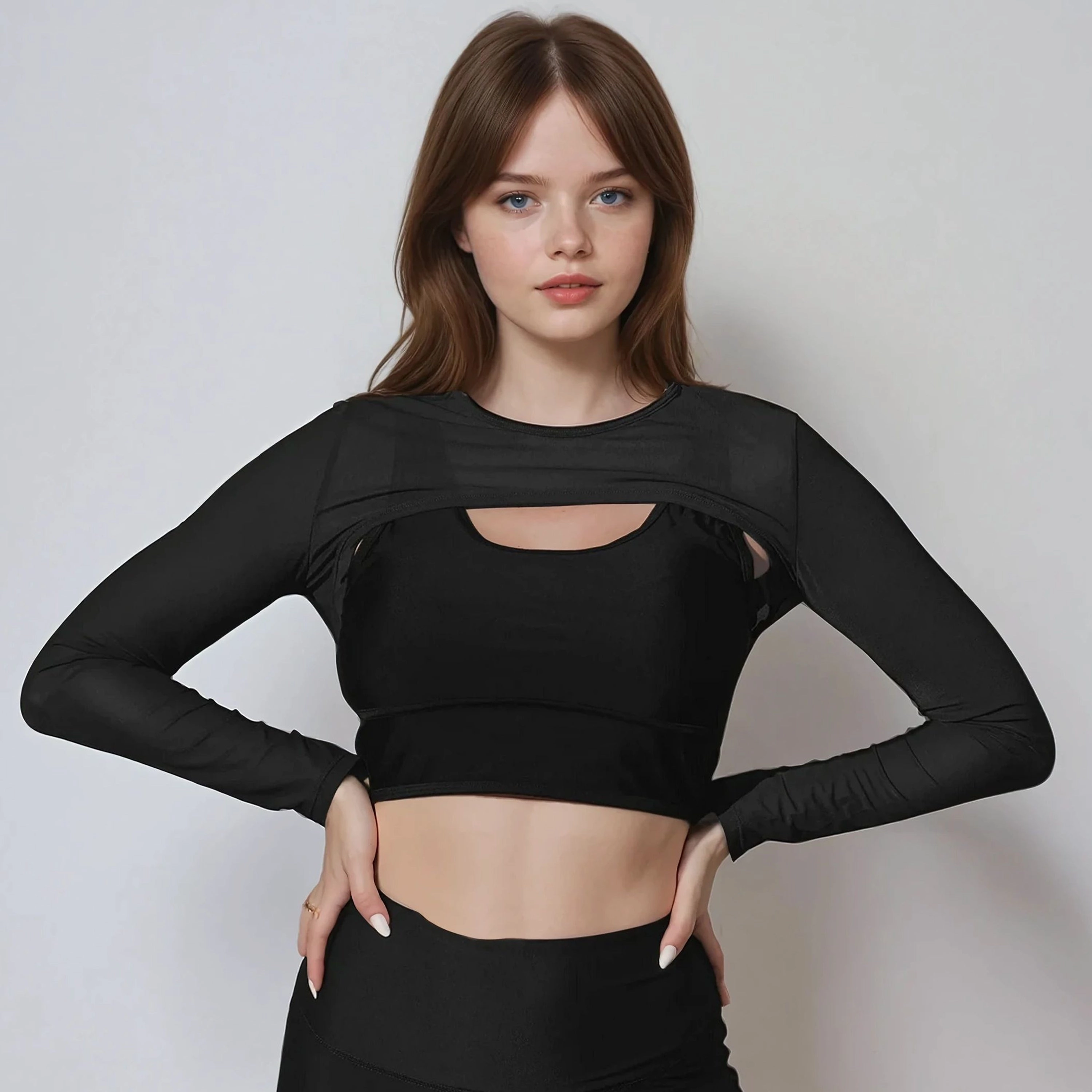 Women's Mesh Sleeve Swim Cover Up