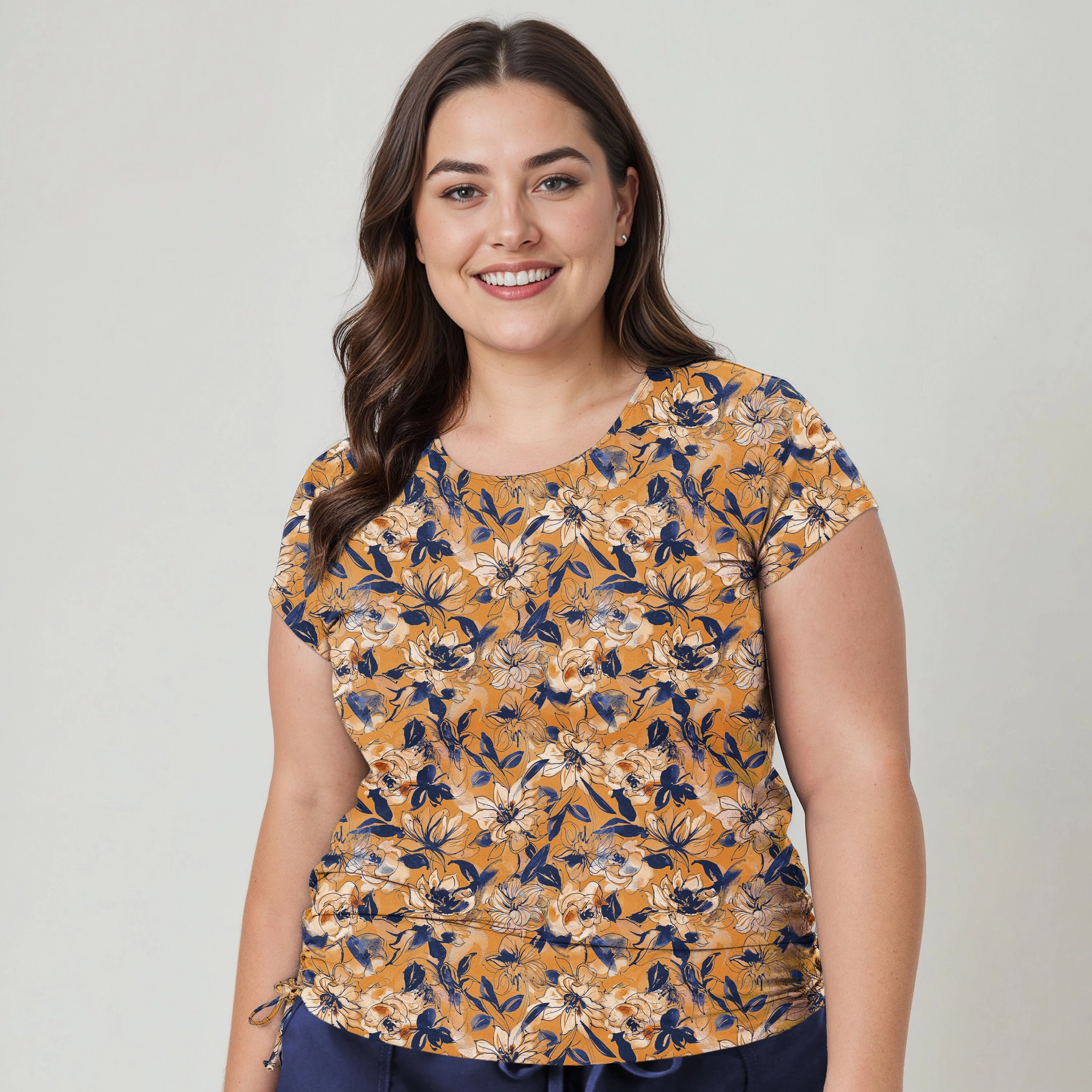 Women's Plus Cap Sleeve Sadie Swim Top