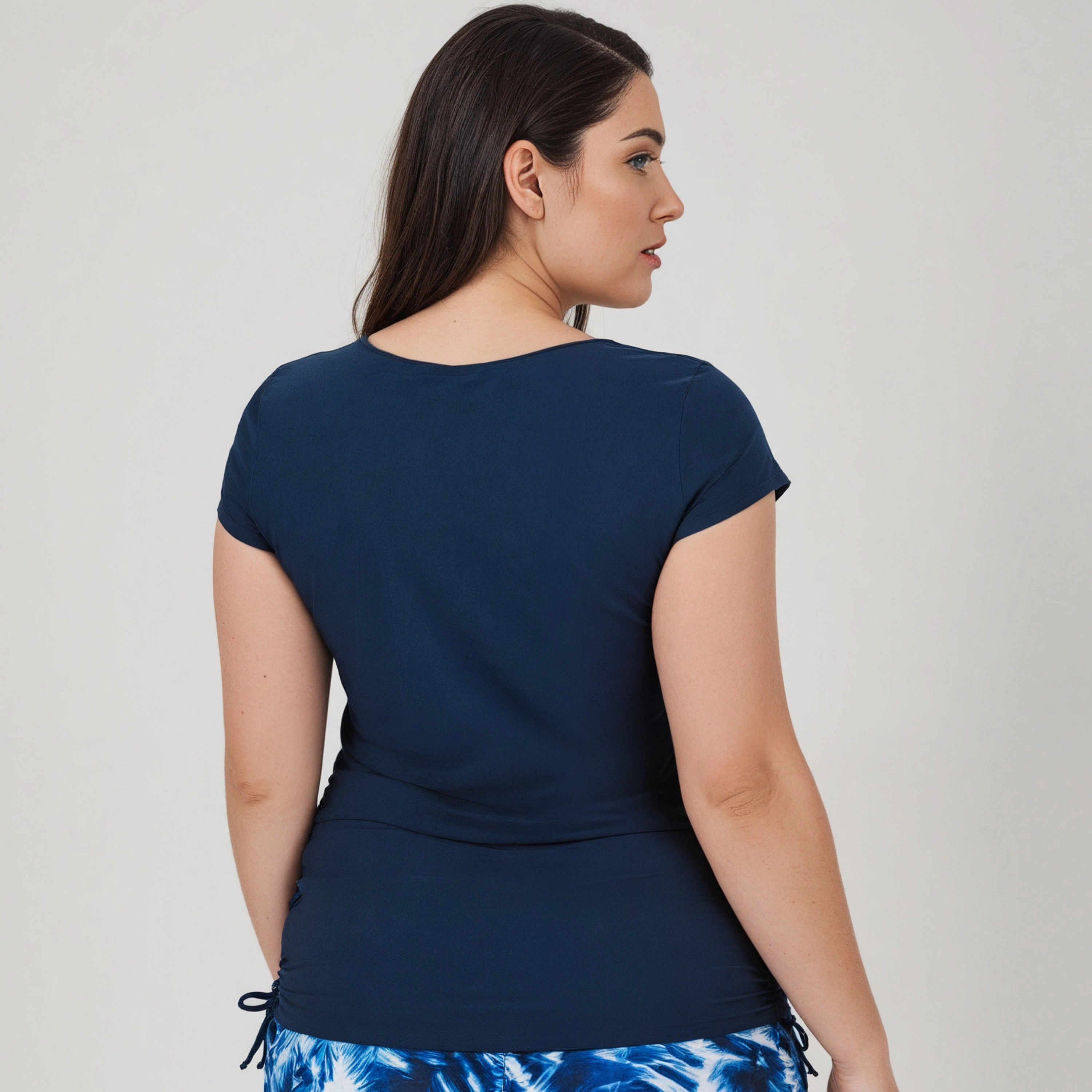 Women's Plus Cap Sleeve Sadie Swim Top