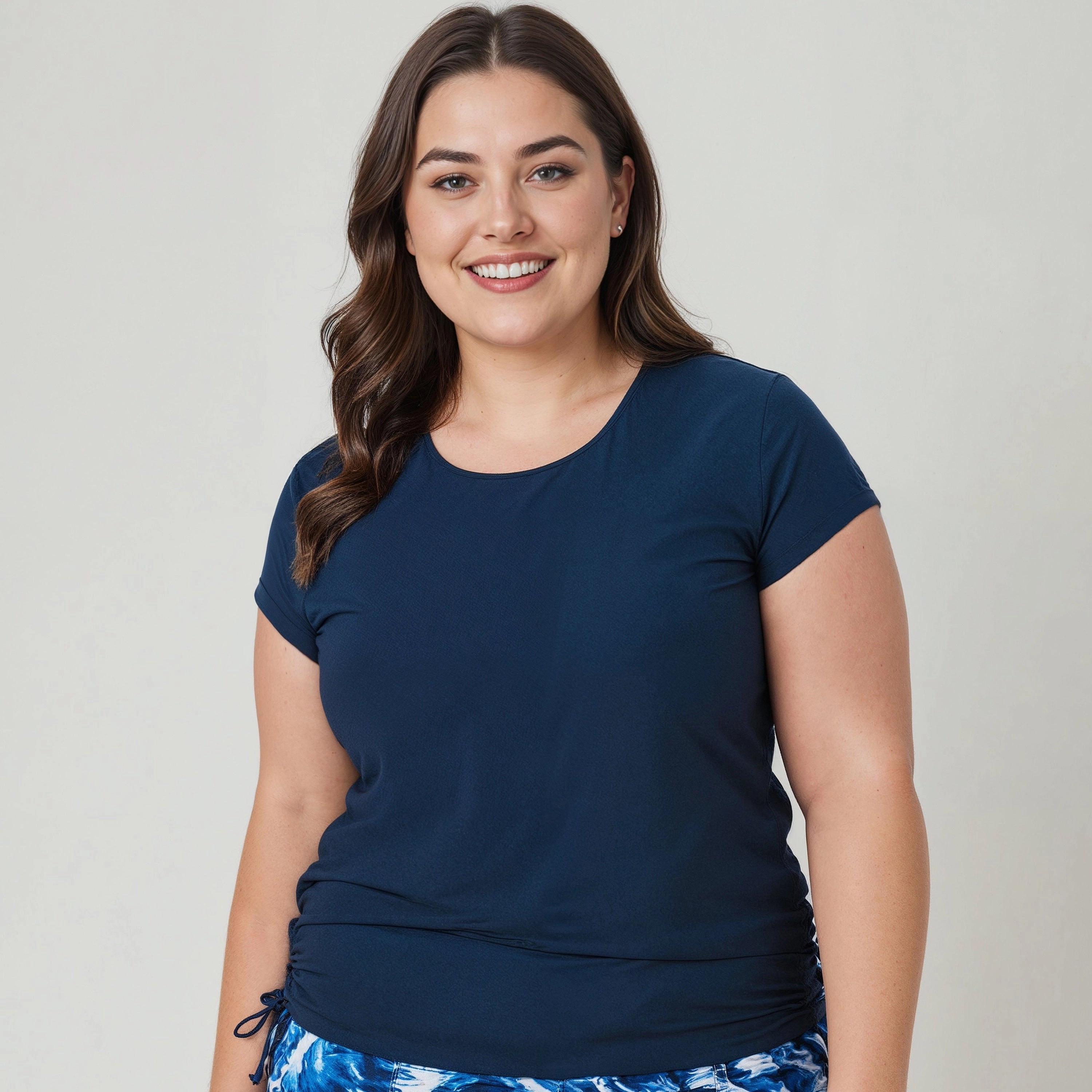 Women's Plus Cap Sleeve Sadie Swim Top