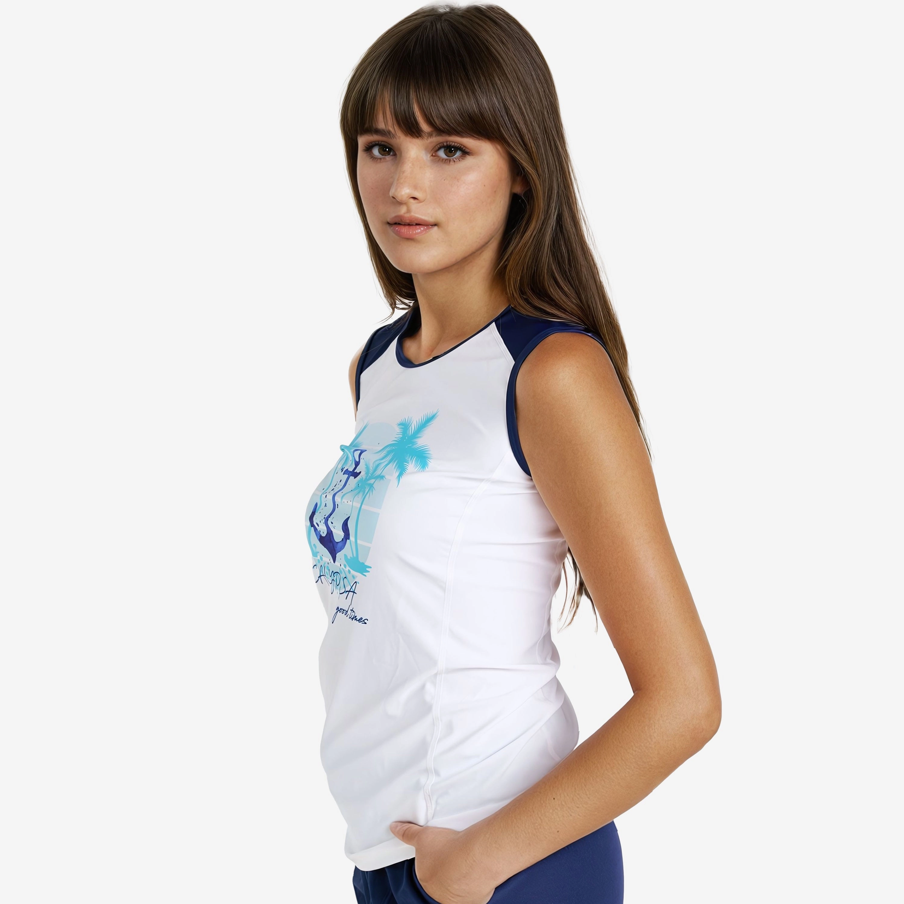 Women's Plus Loose Fit Tankini Maya Swim Top