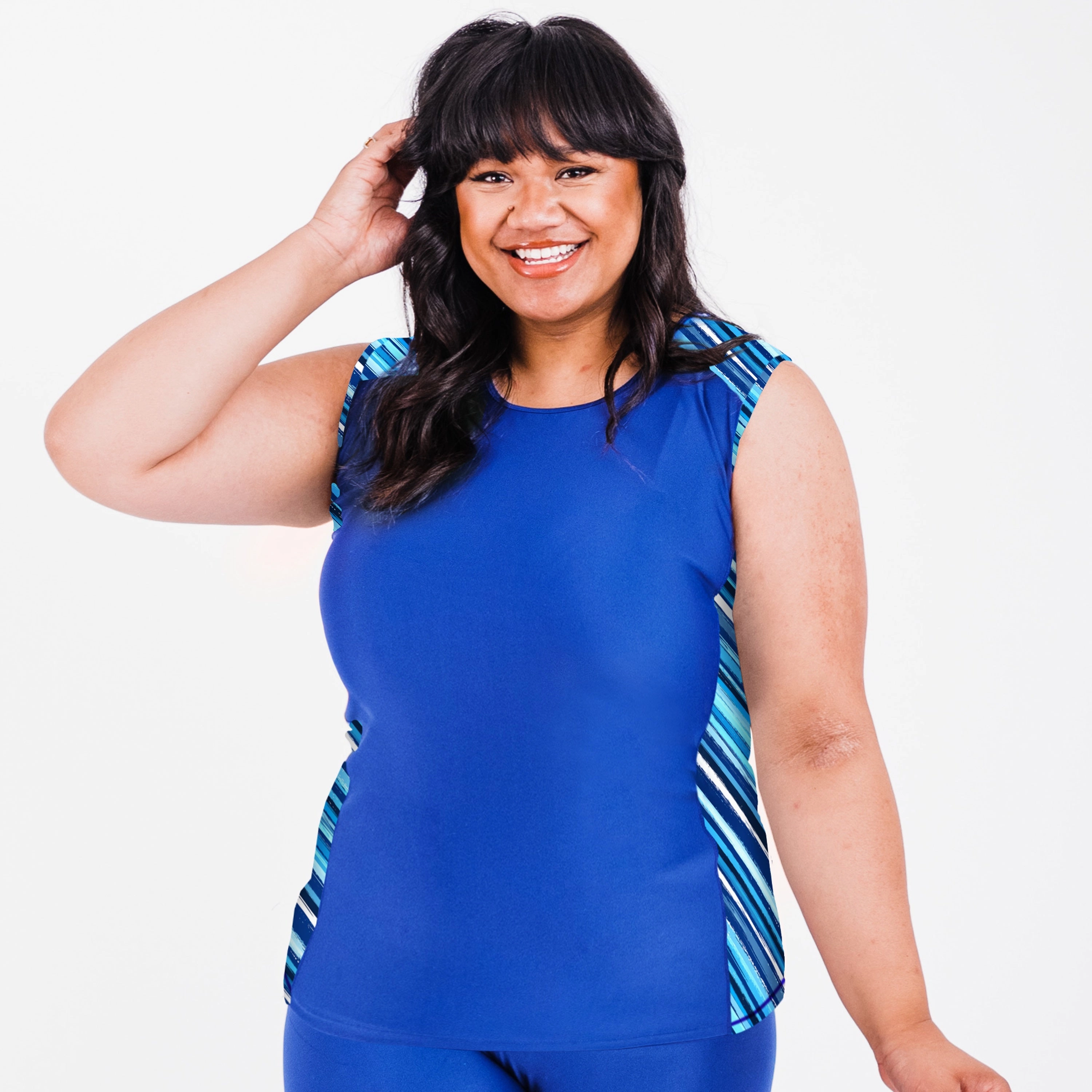 Women's Plus Loose Fit Tankini Maya Swim Top