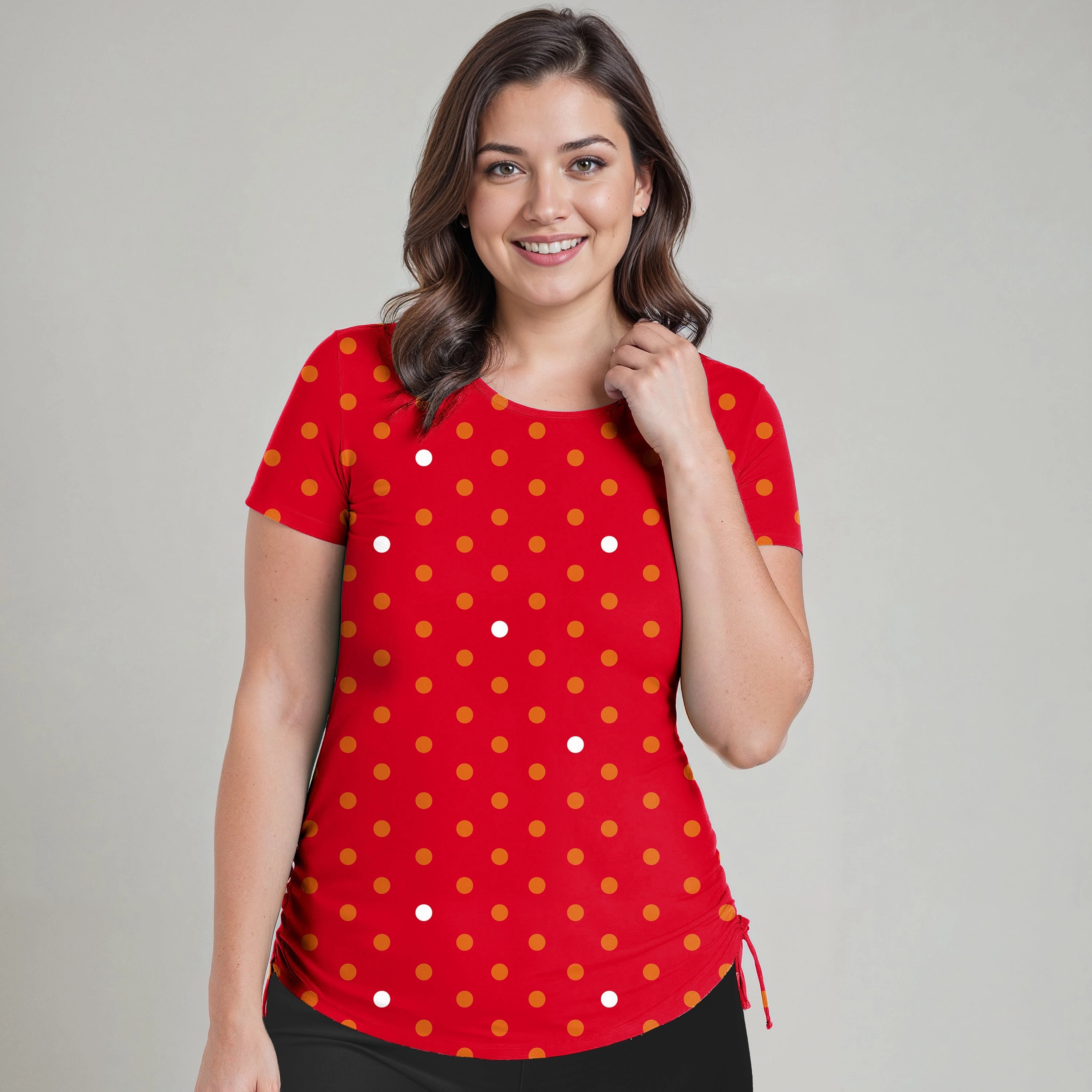 Women's Plus Short Sleeve Adele Swim Top - Patterns
