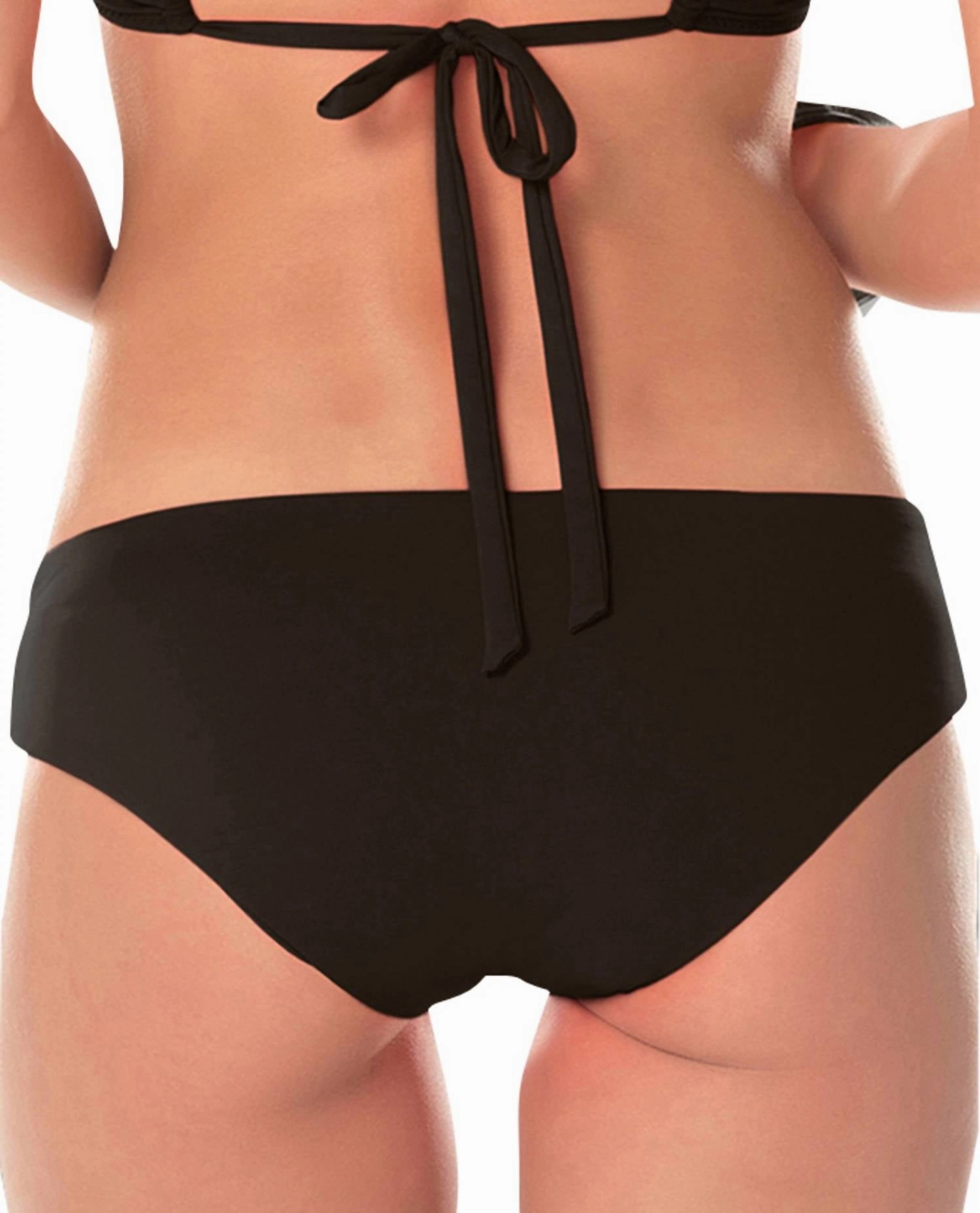 Women's Solid Hipster Bikini Bottom In Black