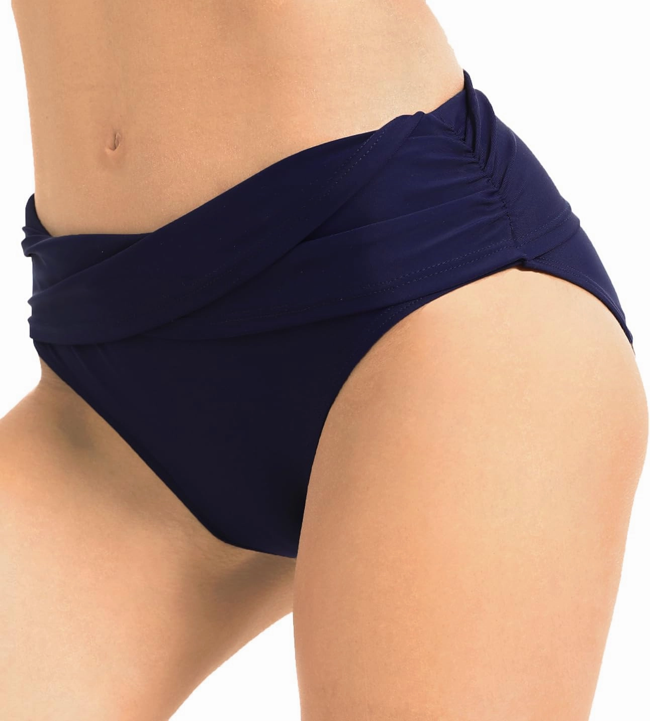 Women's Swimsuit Bikini Bottoms Full Coverage Ruched Bathing Suit Bottom