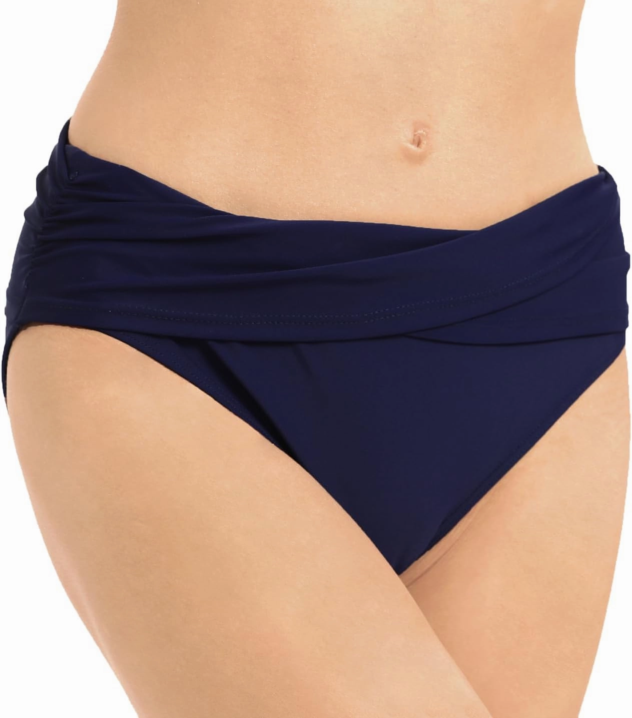 Women's Swimsuit Bikini Bottoms Full Coverage Ruched Bathing Suit Bottom