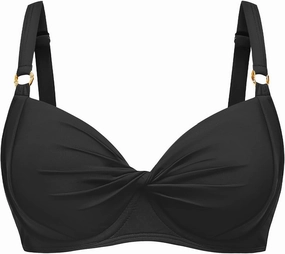 Women's Underwire Bikini Top - Push Up Swimsuit Top Only Twist Front Bathing Suit 2025 Retro Swim Bra