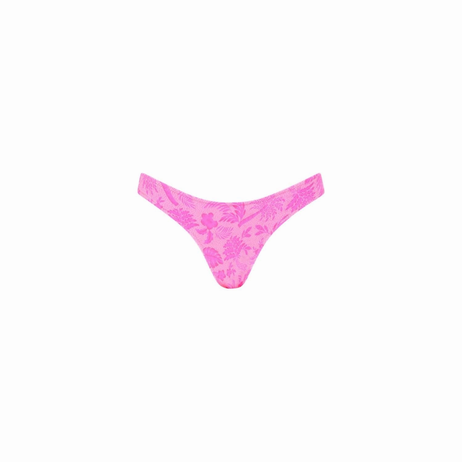 Women's Vintage V Bikini Bottom In Fuschia Fever