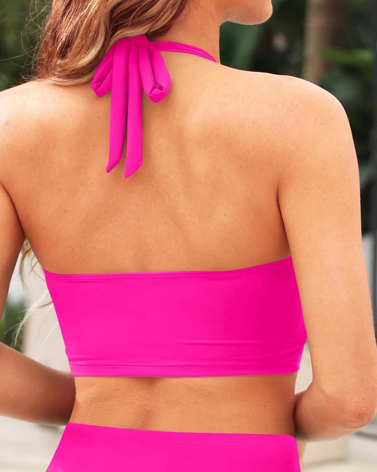 Women Swim Top - High Neck Bikini Top Only Halter Swimsuit Bathing Suit 2025