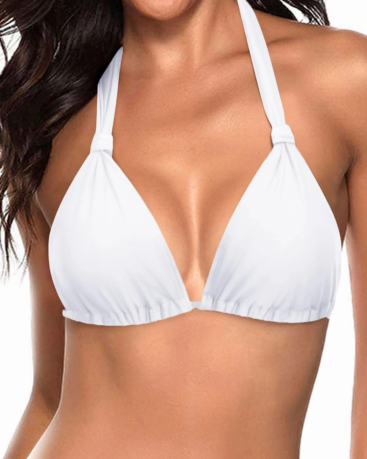 Women Triangle Bikini Top Only 2025 String Halter Sexy Swimsuit Bathing Suit Top