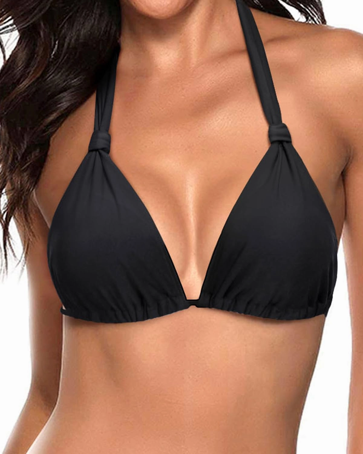 Women Triangle Bikini Top Only 2025 String Halter Sexy Swimsuit Bathing Suit Top