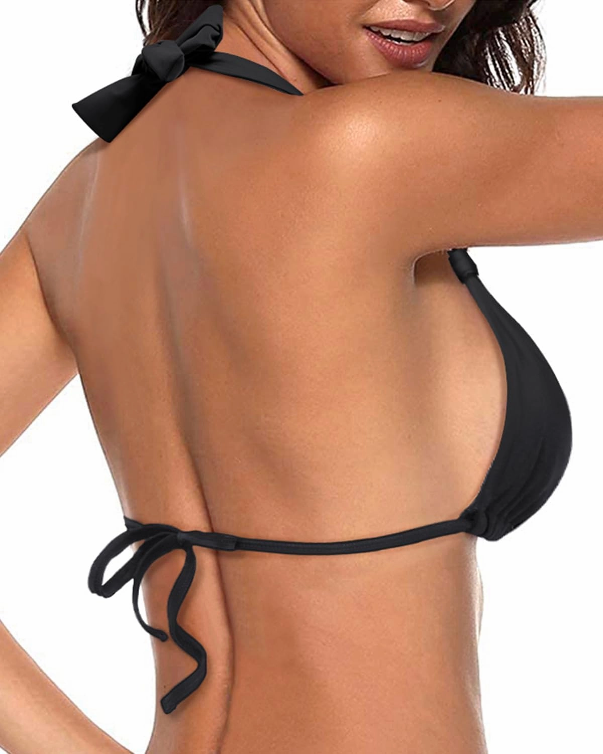 Women Triangle Bikini Top Only 2025 String Halter Sexy Swimsuit Bathing Suit Top