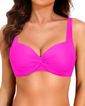 Women Underwire Bikini Top - 2025 Push Up Swimsuit Tops Padded Bra Bathing Suit