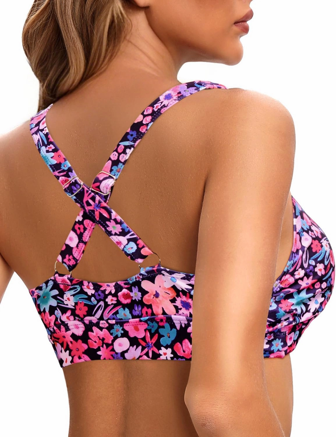 Women Underwire Bikini Top Only - Push Up Swimsuit Top Large Bust Bathing Suit Tops 2025 Supportive Swim Tops