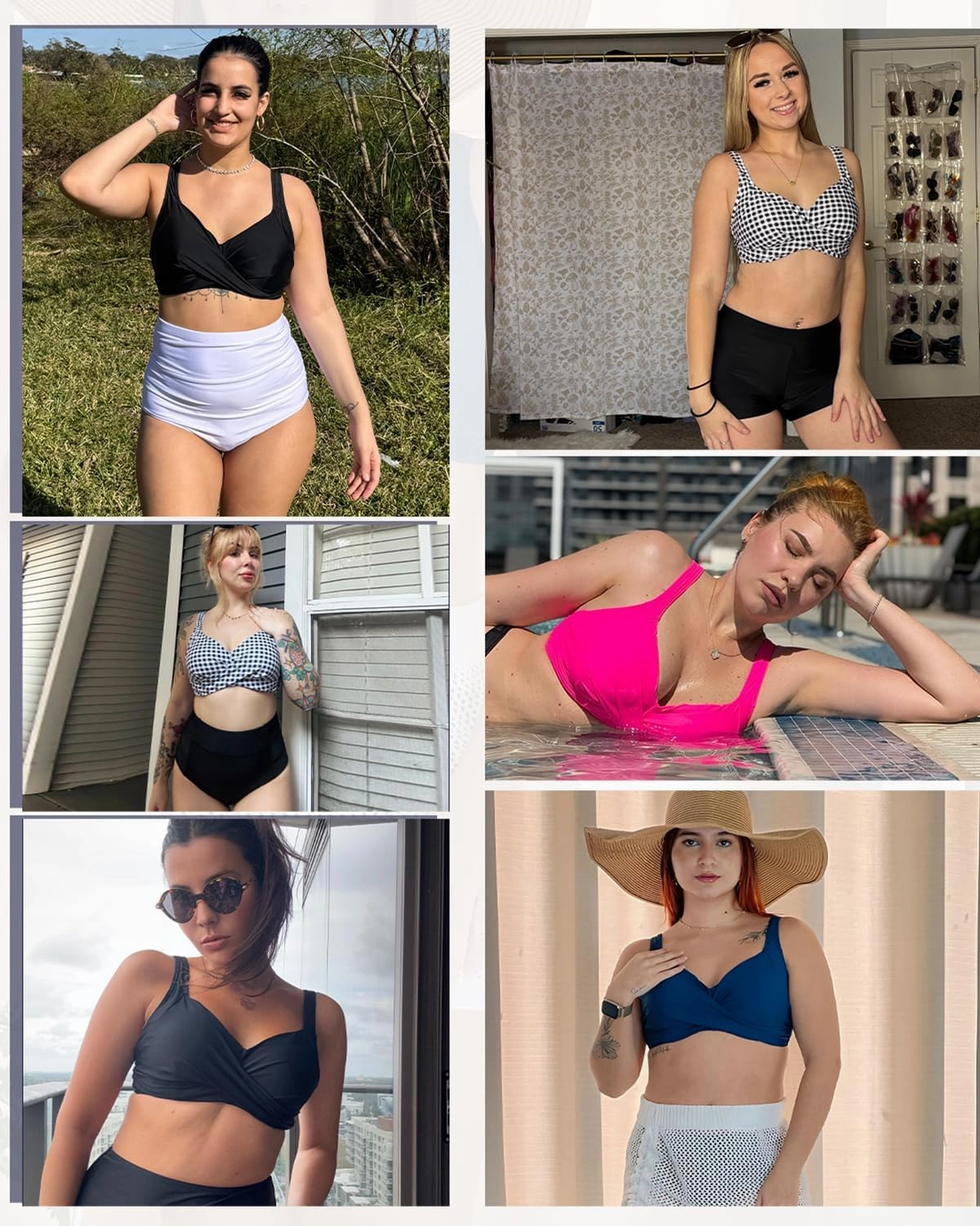 Women Underwire Bikini Tops - Push Up Swim Top Only Bra Padded Bathing Suit Top 2025 Swimsuit Tops