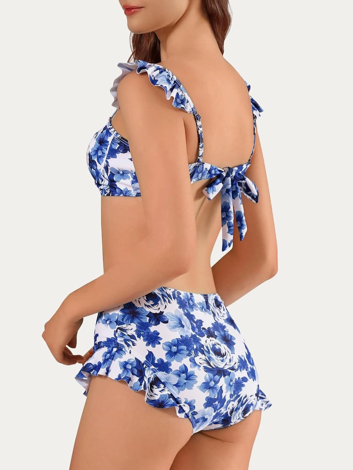 Womens 3 Piece Swimsuits with Cover Up 3 Pieces Bikini Set with Sarong High Waisted Bikini with Beach Cover Up Set