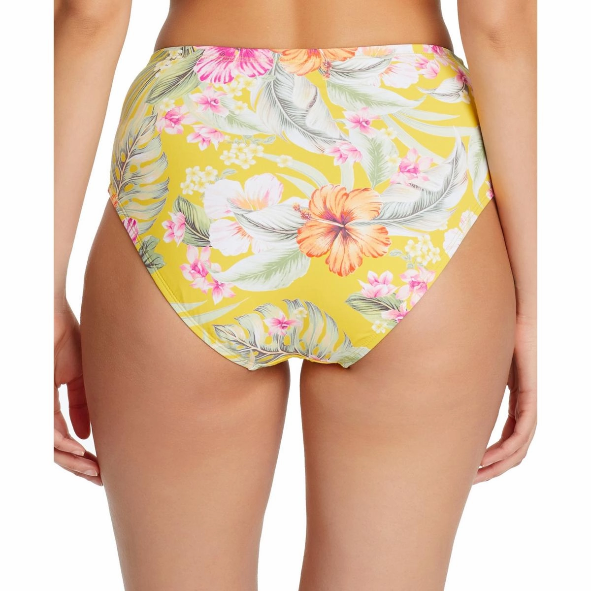 Womens Floral Knot-Front Swim Bottom Separates