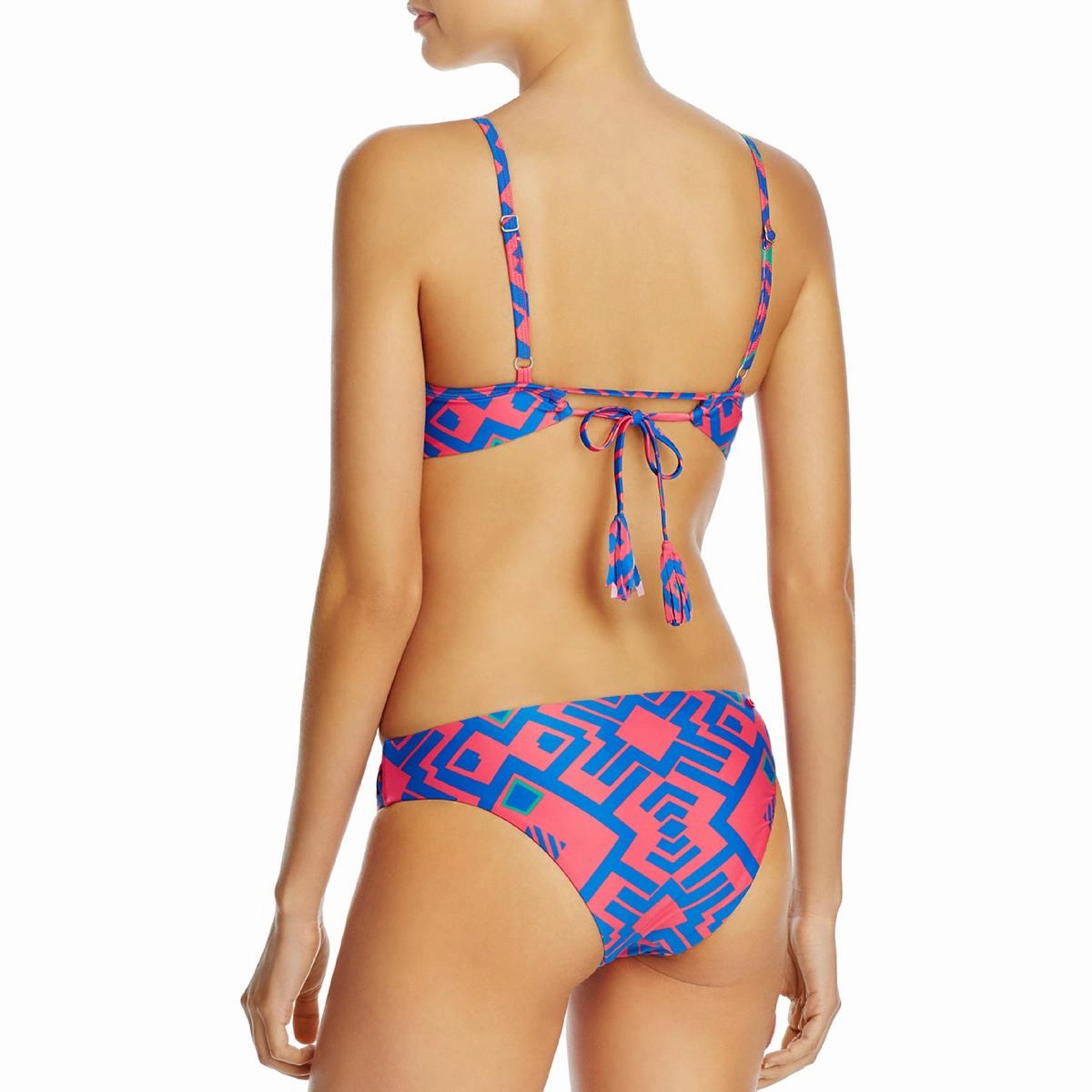 Womens Geometric Lattice Swim Bottom Separates