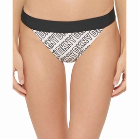 Womens Logo Low-Rise Swim Bottom Separates
